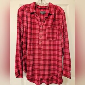 By Anthropologie Womens Flannel Shirt - L